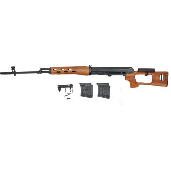 A&K SVD Federdruck Upgrade Version, mit PRO HopUp -Echtholz Ausführung- / für Bastler (frei ab 18 J.)