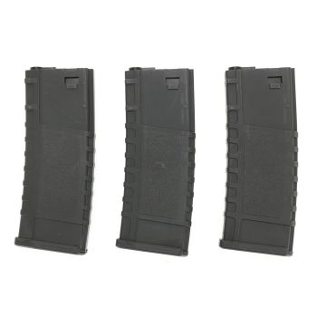 Lonex M4 / AR15 (S)AEG Midcap Magazine, 200 BBs (Set mit 3 Stück)