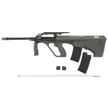 JG S77 A2 "Begadi Upgrade Gen. 3" S-AEG mit Nylon Schaft, Mamba Motor, Pro HopUp und Begadi CORE EFCS / Mosfet -olive- (frei ab 18 J.)