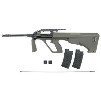 JG S77 A2 "Begadi Upgrade Gen. 3" S-AEG mit Nylon Schaft, Mamba Motor, Pro HopUp und Begadi CORE EFCS / Mosfet -olive- (frei ab 18 J.)