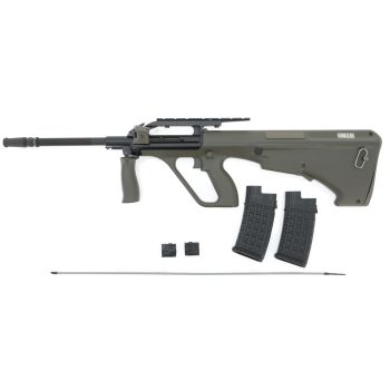 JG S77 A2 "Begadi Upgrade Gen. 3" S-AEG mit Nylon Schaft, Mamba Motor, Pro HopUp und Begadi CORE EFCS / Mosfet -olive- (frei ab 18 J.)