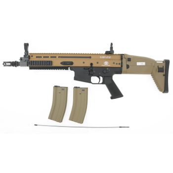 Begadi MK16 Sport / FN Herstal SCAR-L Upgrade S-AEG mit Begadi CORE EFCS / Mosfet & PRO HopUp, Metall Version -BICOLOR- (frei ab 18 J.)