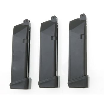 3x Magazin für Army Armament R17 GBB Serie, mit verlängertem Boden - mit Begadi Stainless Efficiency Ventil (dicht !)