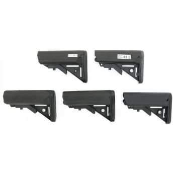 5x Sopmod M4 Nylon Crane Stock -schwarz-