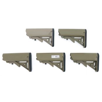 5x Sopmod M4 Nylon Crane Stock -TAN- (Bundle)