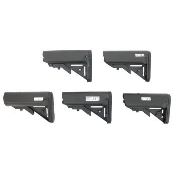 5x Sopmod M4 Nylon Crane Stock -schwarz-
