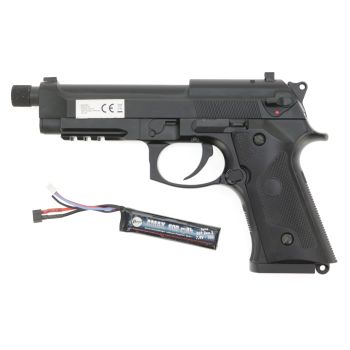 Cyma CM.132 "Gen. 3" AEP -schwarz- inkl. Mosfet & LiPo Akku < 0,5 J.