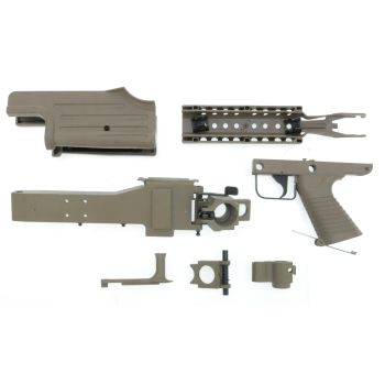 A&K M249 LMG / Machine Gun - Bodyparts / Teilesatz für Bastler (TAN)
