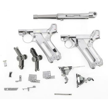 WE P08 Vollmetall GBB, silber - Teilespender für Bastler (frei ab 18 J.)