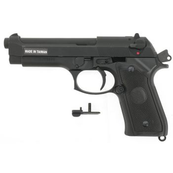KJW M9 "PRO-Version" GBB, schwarz, Gas Version - Teilespender / für Bastler (frei ab 18 J.)