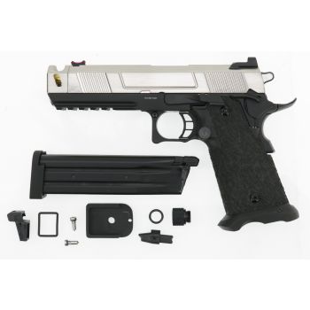 Army Armament R601 GBB "Begadi Custom Special Version" -schwarz/silber/gold- im Koffer (frei ab 18 J.)