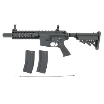 E&C M4 Hornet -GEN.4- (EFCS, Mosfet, short stroked, ambidex, Speed Trigger, PRO HopUp) AEG mit Metallgearbox & Burst Modus < 0,5 J.