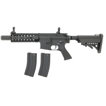 E&C M4 Hornet -GEN.4- (EFCS, Mosfet, short stroked, ambidex, Speed Trigger, PRO HopUp) AEG mit Metallgearbox & Burst Modus < 0,5 J.