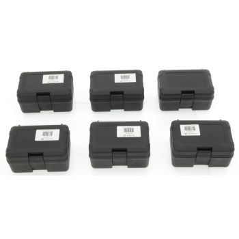 Kunststoff Boxen / Mini Koffer Set -klein- , 6 Stück, schwarz