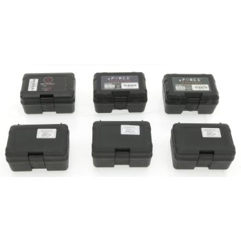 Kunststoff Boxen / Mini Koffer Set -klein- , 6 Stück, schwarz