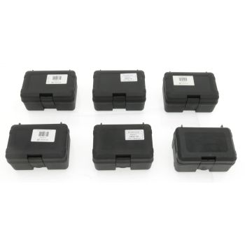 Kunststoff Boxen / Mini Koffer Set -klein- , 6 Stück, schwarz