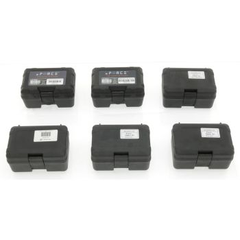 Kunststoff Boxen / Mini Koffer Set -klein- , 6 Stück, schwarz