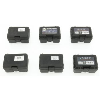 Kunststoff Boxen / Mini Koffer Set -klein- , 6 Stück, schwarz