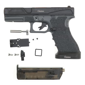 Army Armament R17 Gladiator GBB, Begadi Special Version, -schwarz-grau mit bronze Outerbarrel - für Bastler (frei ab 18 J.)