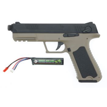 Cyma CM.127 Gen2 AEP mit Mosfet, bicolor, mit Schalldämpfer Adapter & Akku