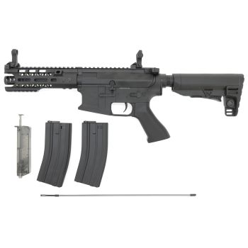 Golden Eagle M4 Tactical CQB Hybrid (EFCS, Mosfet, short stroked, PRO HopUp) AEG mit Metallgearbox & Burst Modus < 0,5 J.
