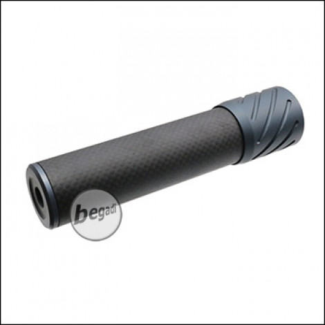 Begadi DSL2 Carbon Optik Silencer, with AK (24mm) thread, 150mm version -titanium-