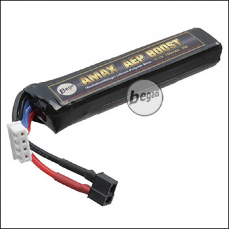 Begadi "AMAX" LiPo Battery 11.1V 700mAh 30C "AEP Boost" with Mini Dean connector