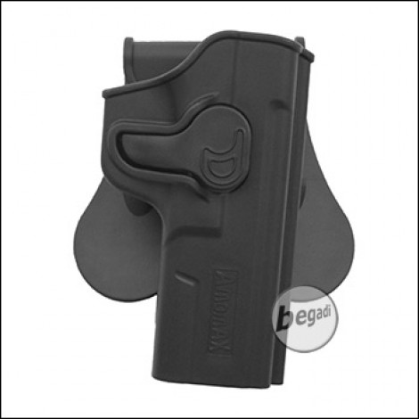 AMOMAX Injection Molded Paddle Hardshell Holster for Cyma CM.127 AEP Series, black [AM-C127]