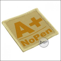 BE-X Bloodtype patch "A, pos. - NoPen" - TAN