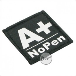 BE-X Bloodtype patch "A, pos. - NoPen" - black