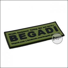 3D Patch "Begadi Shop", rubber - OD green (free with 75 EUR purchase)