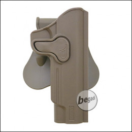 AMOMAX Paddle Injection Molded Holster for M1911 (TM, WE, KJW, KSC, KWA), tan  [AM-1911G2F]
