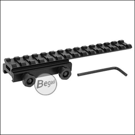 Picatinny Riser Halterung Mit QD Verriegelung - 5-Slot Low Profile Adapter Für Waffen