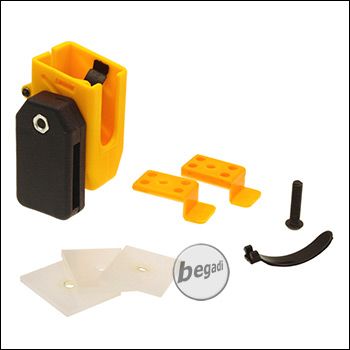 Begadi AIPSC Universal plastic magazine holder -yellow-..