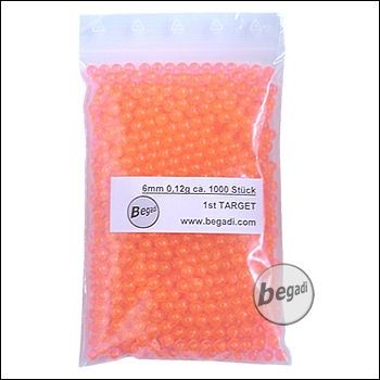 1.000 1ST TARGET DELIGHT BBs 6mm 0,12g orange - Airblister