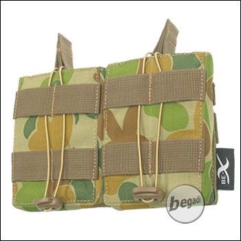 BE-X Open Mag Pouch, double, für G3 / M14 - auscam