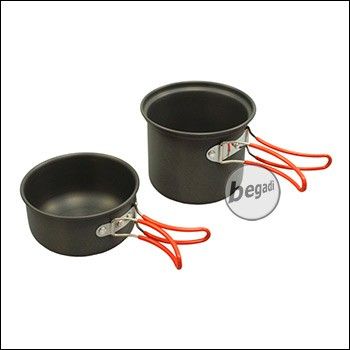 Fibega cookware "Solo", made of anodized aluminium, two-piece