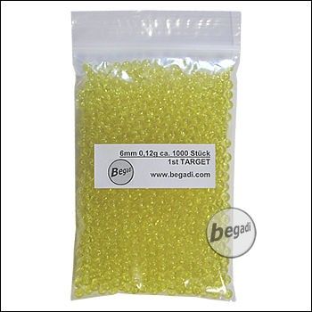 1.000 1ST TARGET DELIGHT BBs 6mm 0,12g gelb - Airblister