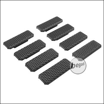 Begadi Rail Cover Set "Type 1", flach, für M-LOK, 8 Stück -schwarz-