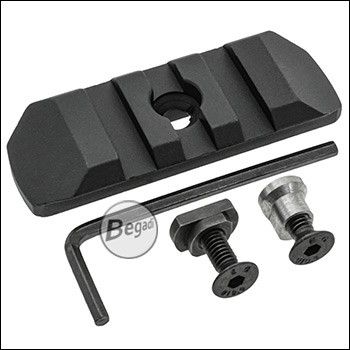Begadi 21mm Alu Picatinny Rail for Keymod & M-LOK - 3 Slot Variant-