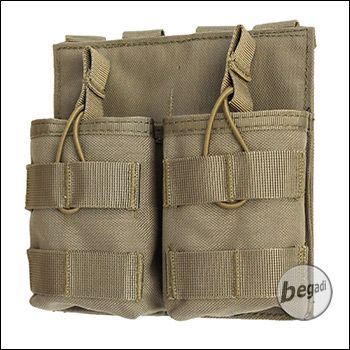 BEGADI Basic Magazintasche "7.62 / G3 / M14 - double" - TAN