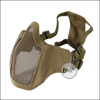 Begadi "FLEX" face shield mask with 2-point headgear - TAN