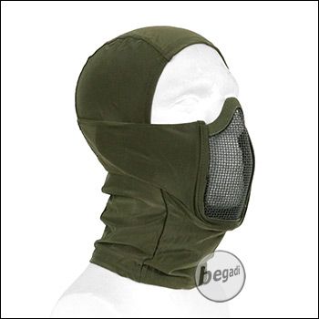 Begadi Basic Schutzmaske "Stealth", mit Drahtgitter -olive-