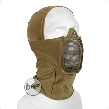 Begadi Basic protective mask "Stealth", with wire mesh -TAN-