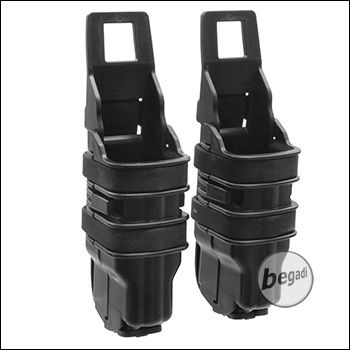 BEGADI Basic Hardshell Magazintaschen / Mag Pouch Bundle für Pistolen (Double Stack) -schwarz-