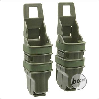 BEGADI Basic Hardshell Magazine Pouches / Mag Pouch Bundle for Pistols (Double Stack) -olive-