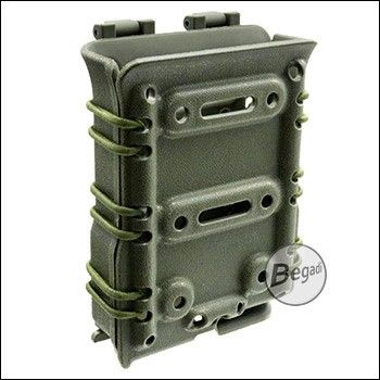 BEGADI "Multi Fit" Polymer Magazine Pouch 7,62mm rifle [G3, M14, MK17 etc.] -OD green-