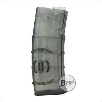 Battleaxe M4 / M16 MidCap Magazine (150 BBs) -semi transparent-