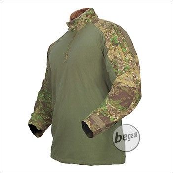 BE-X FronTier One Combat Shirt, "Windproof", 4 Jahreszeiten, Pencott Greenzone