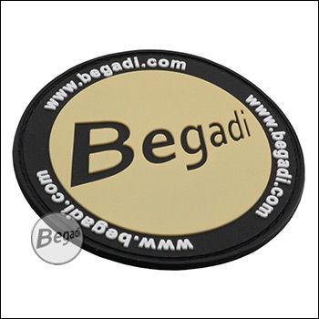 3D Abzeichen "Begadi Logo" aus Hartgummi, mit Klett